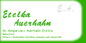 etelka auerhahn business card